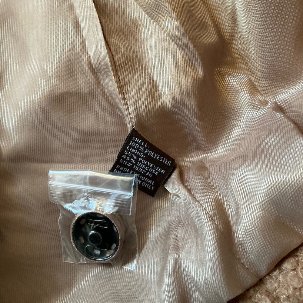 J. McLaughlin Camel Brown Long Teddy Fuzzy Coat, XL - Picture 7 of 10
